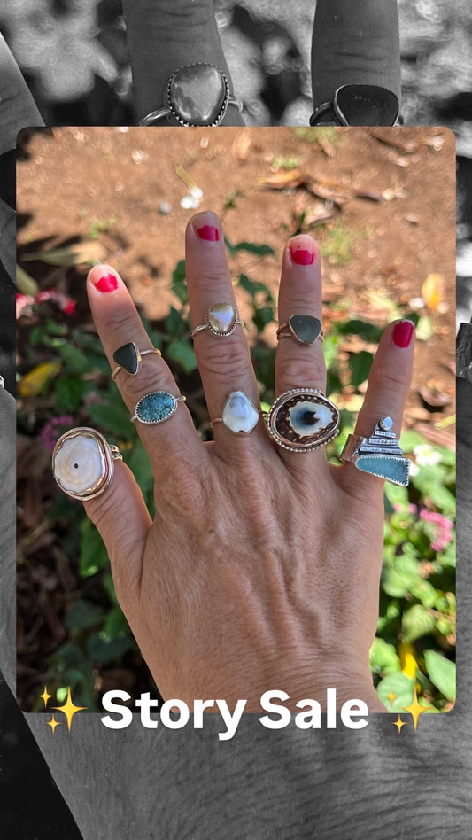 Champagne Edison Pearl Ring