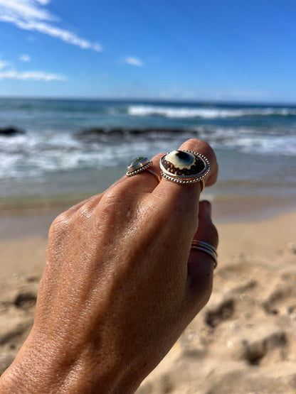Mavericks Beach Art Deco Statement Ring RTS