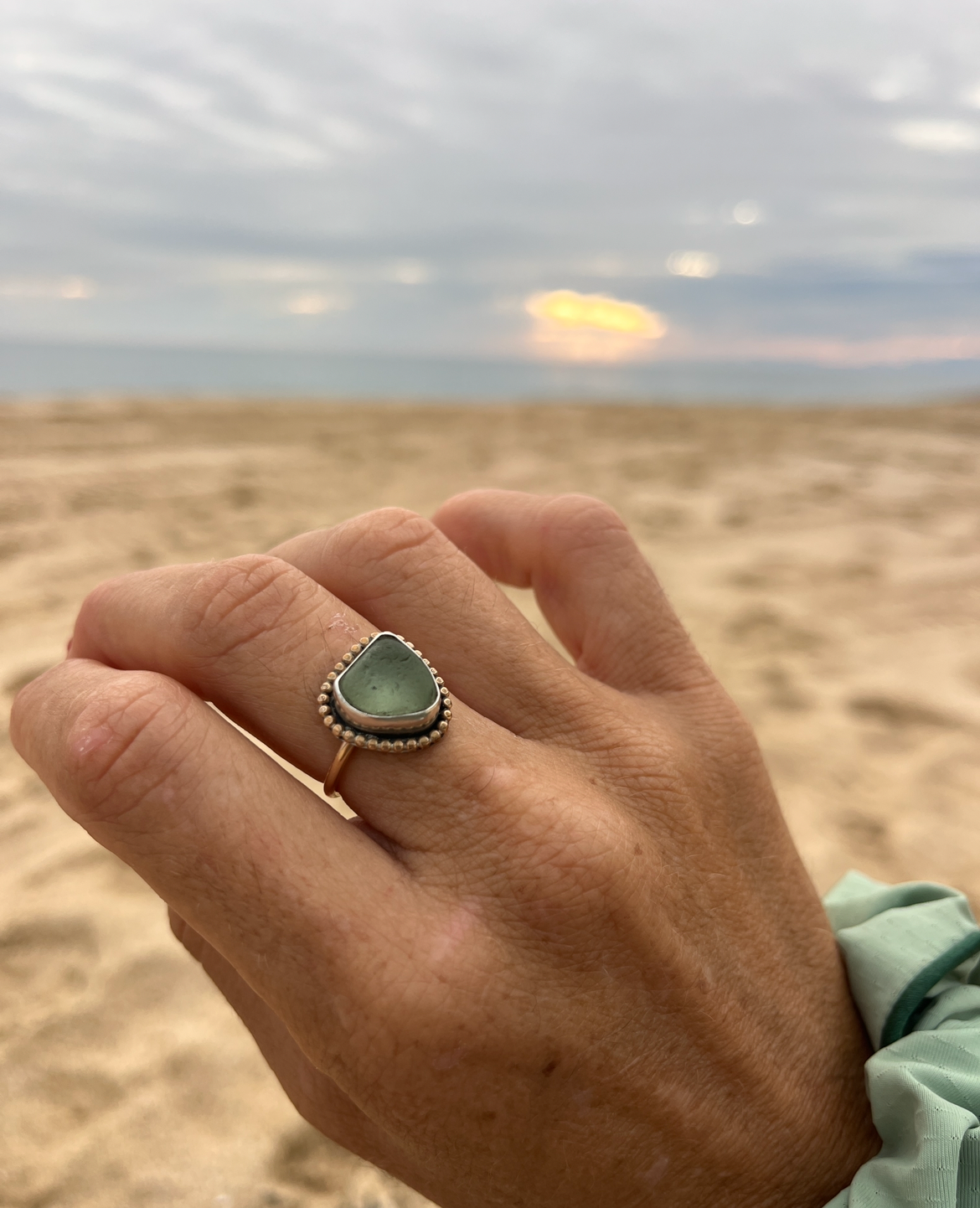 Mixed Metal Mermaid Tear Ring MTO
