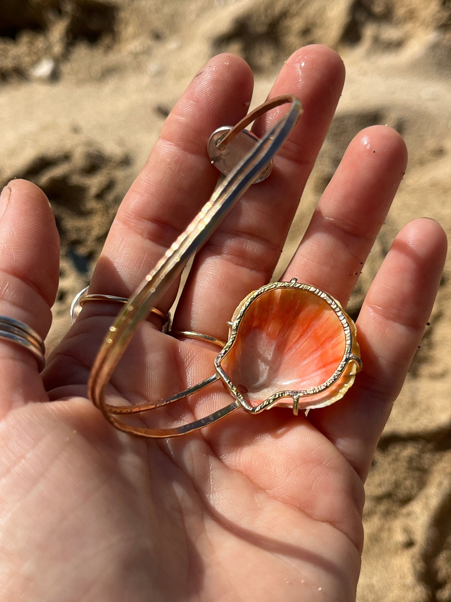 Sunrise Shell Arm Cuff