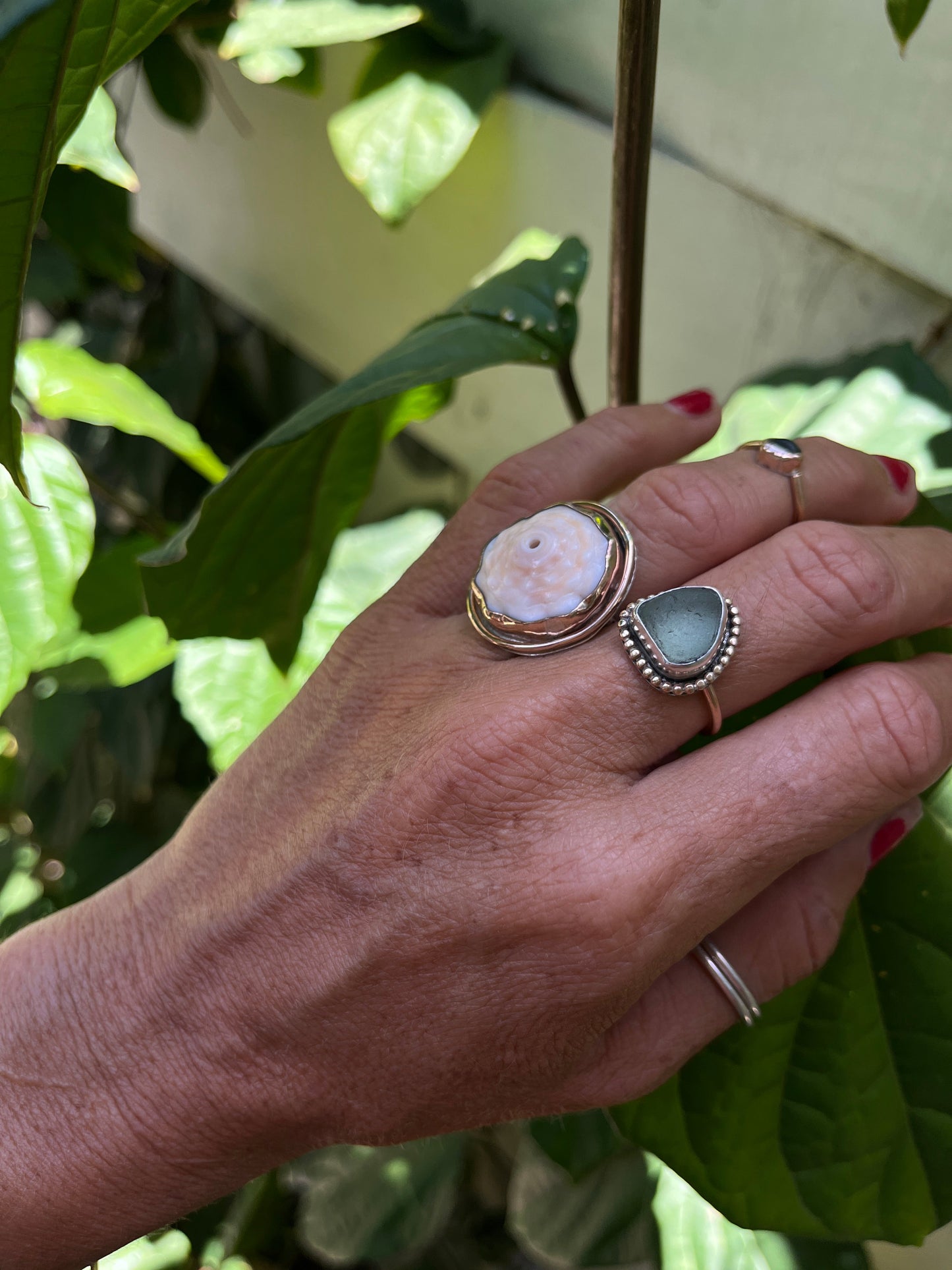 Mixed Metal Mermaid Tear Ring MTO