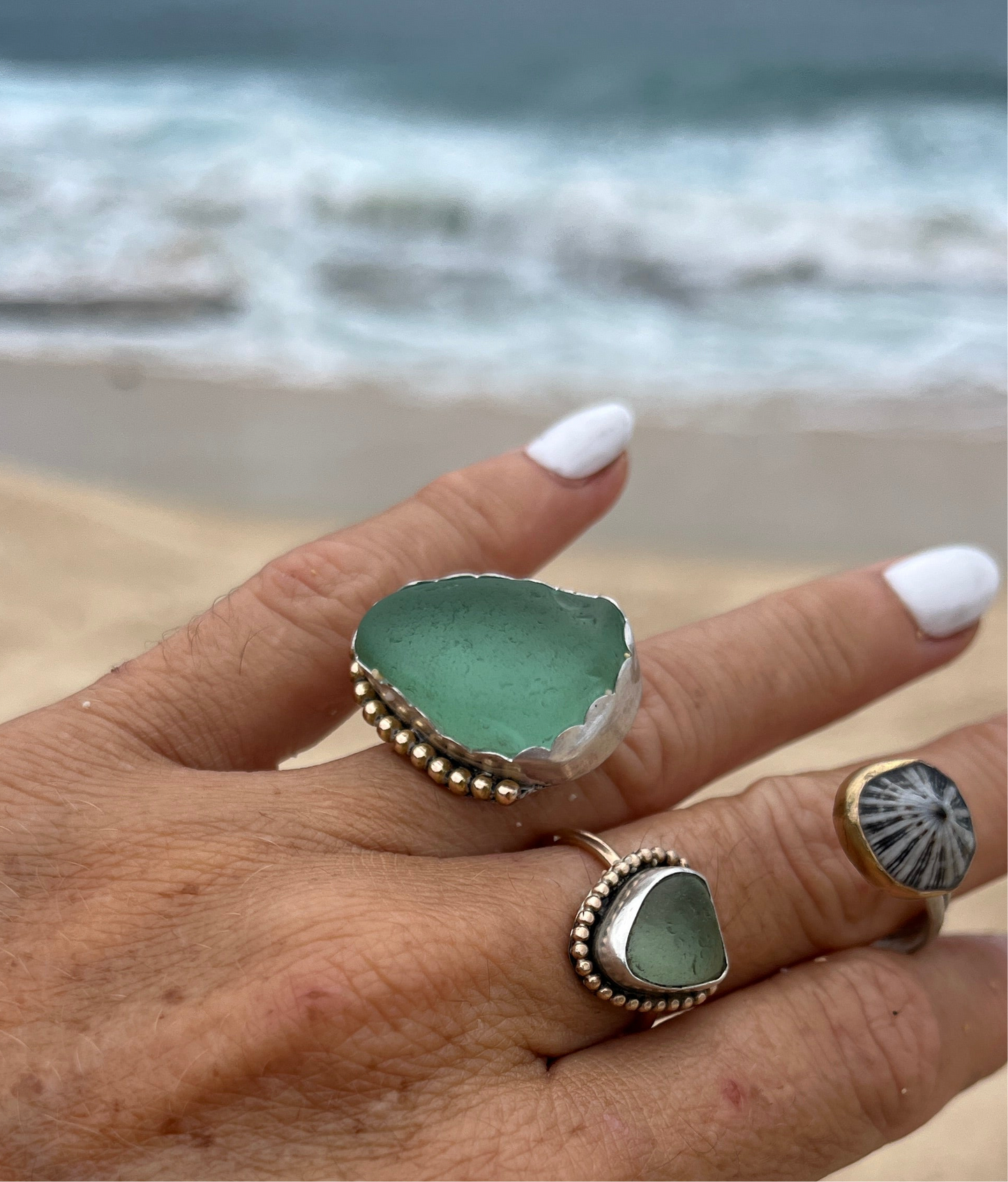 Bar Harbor Sea Glass Cuff