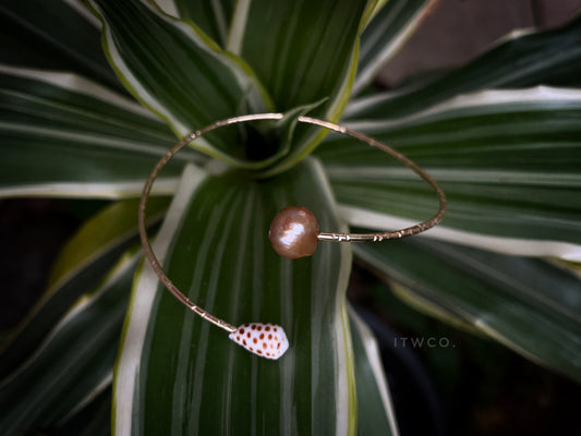Hawaiian Flea Cone x Champagne Edison Wrap Cuff MTO