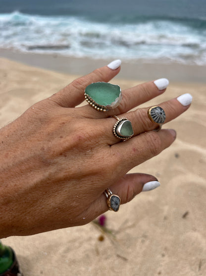 Bar Harbor Sea Glass Cuff