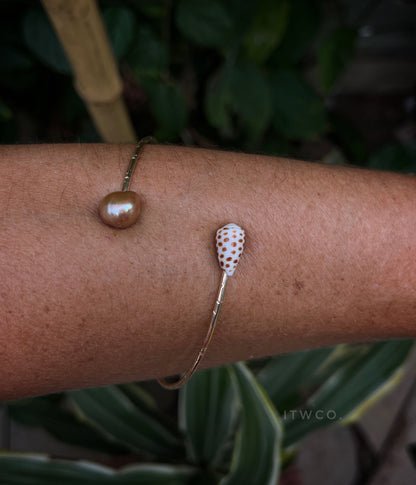 Hawaiian Flea Cone x Champagne Edison Wrap Cuff MTO