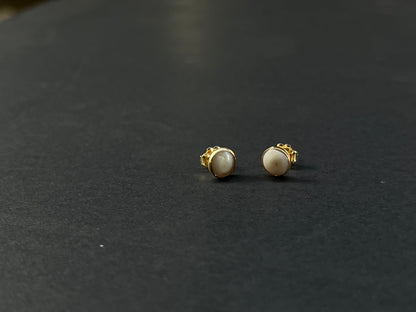 14k gf Mini Puka Shell Studs