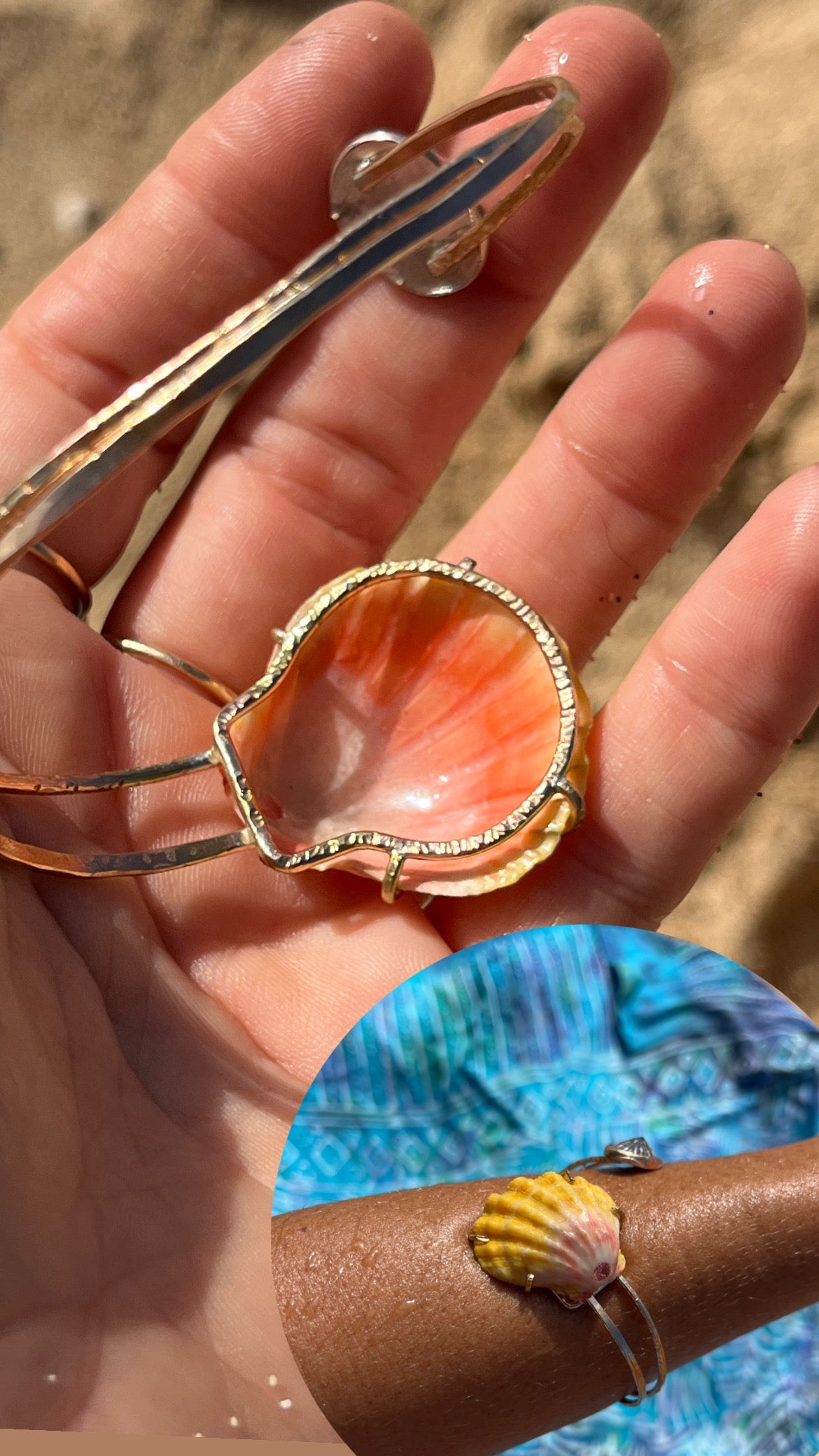 Sunrise Shell Arm Cuff