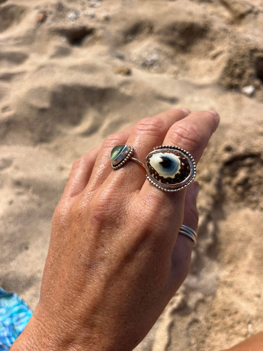 Mavericks Beach Art Deco Statement Ring RTS