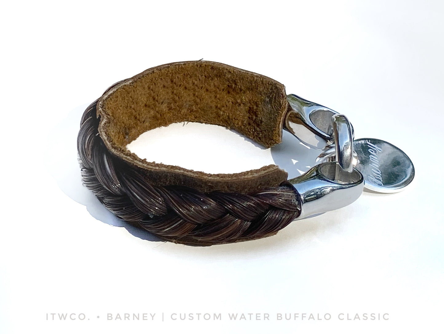 Horsehair & Leather Custom Cuff Bracelet + charms