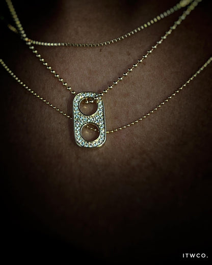 OBX Pave Pop Top Necklace