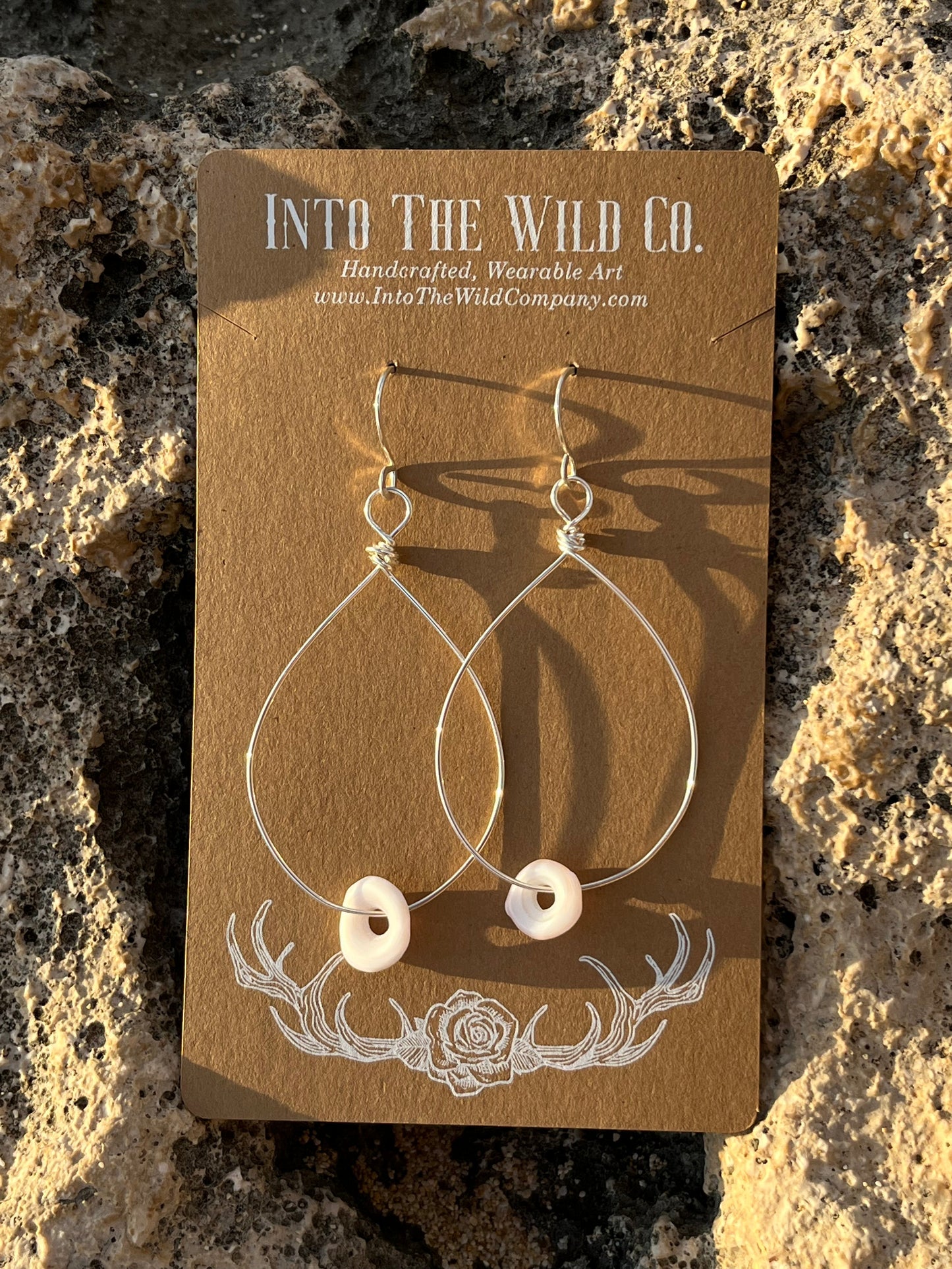 Woven Puka Hoops
