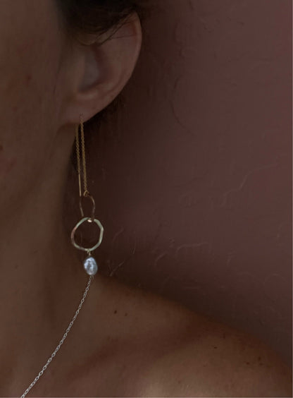 Tahitian keshi pearl threaders MTO