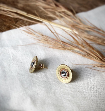 Recycled .410 Shotgun Shell Stud Earrings MTO