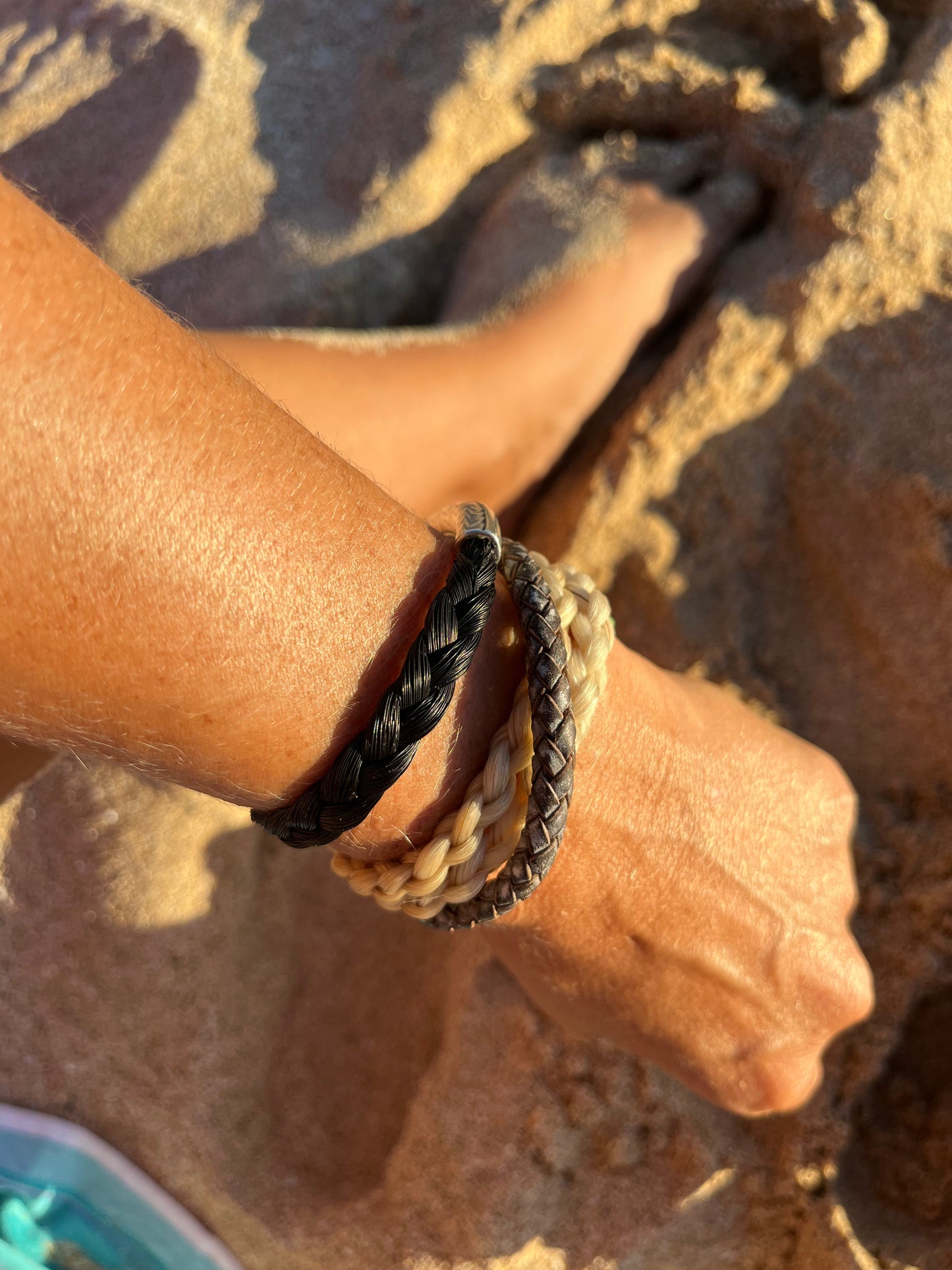 Horsehair Memento Greek Bangle