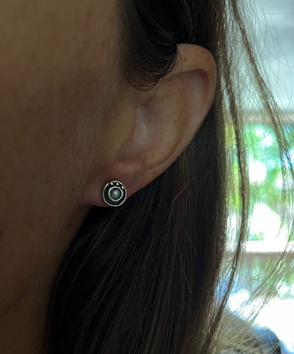 Pearl Sterling Studs