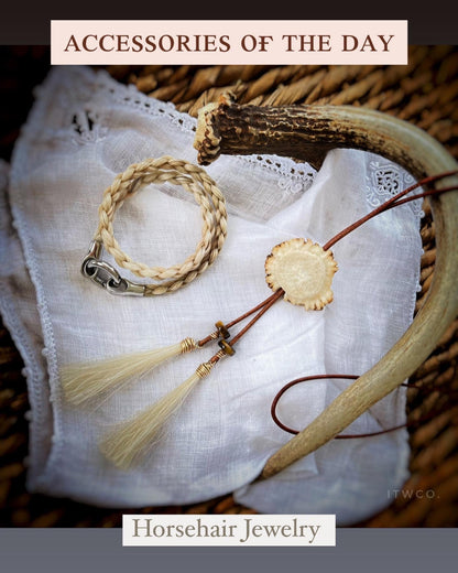Signature Whitetail Burr Bolo Tie | gemstone x horsehair CUSTOM
