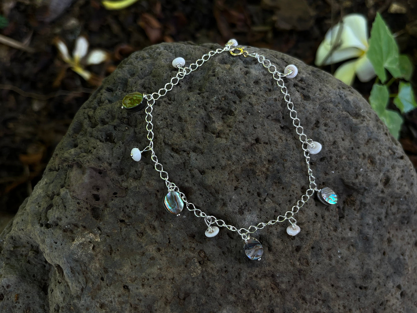Abalone + Puka Anklet MTO