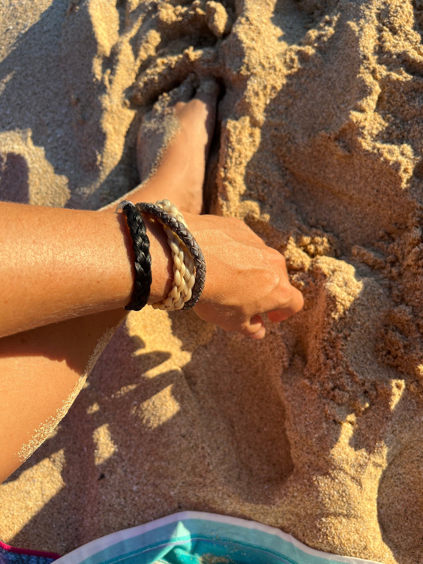 The Barn Jack Mini Double Wrap Horsehair Bracelet