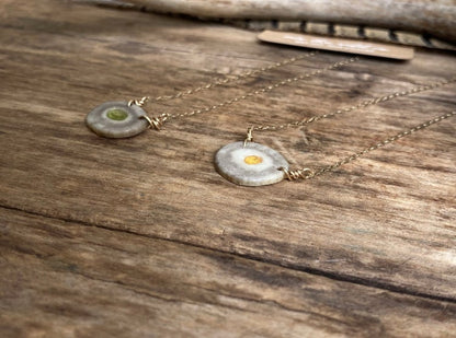 Signature Birthstone Inlaid Antler Necklace 2
