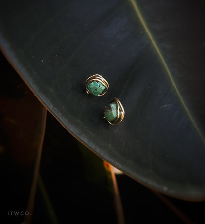 Square Turquoise Studs