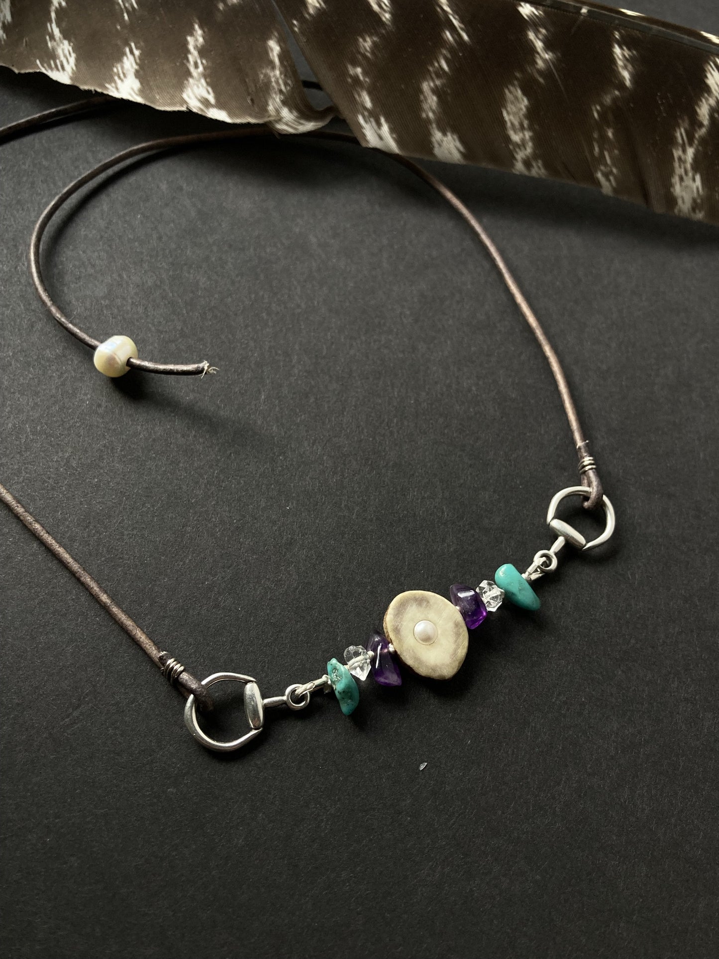 Family First Equestrian Necklace | Birthstone Custom