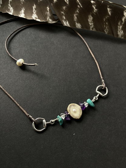 Family First Equestrian Necklace | Birthstone Custom