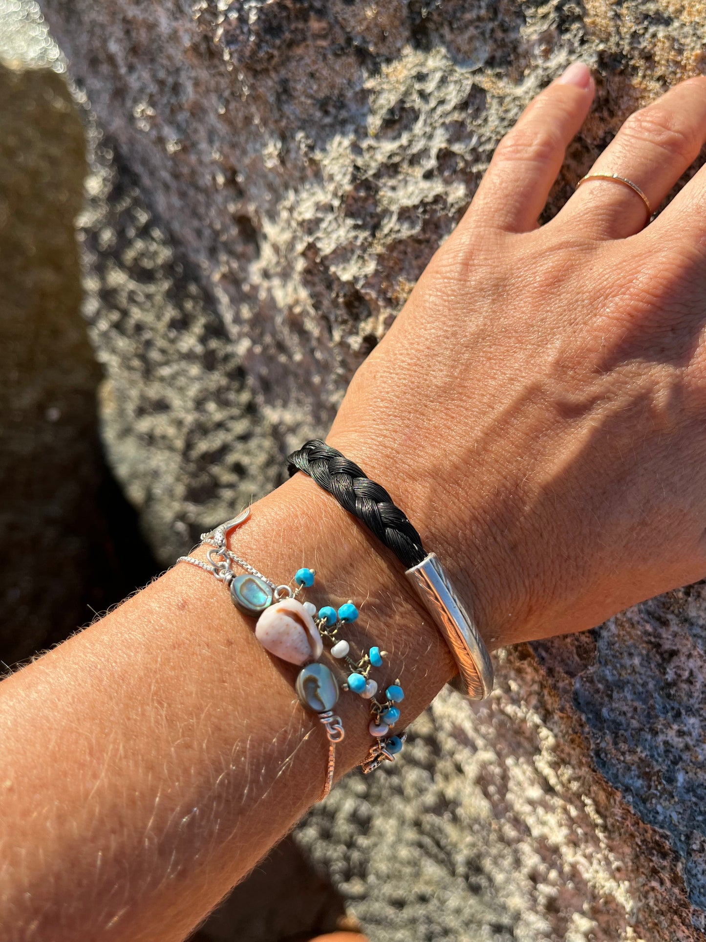 Horsehair Memento Greek Bangle