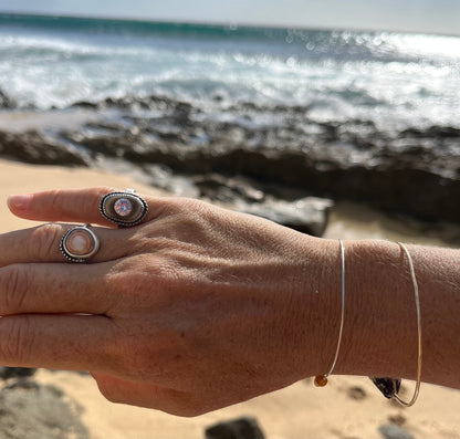 Cinnamon Puka Shell Ring MTO