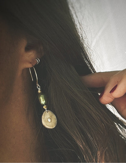 Double Huggie Twizzle Hoop Earrings