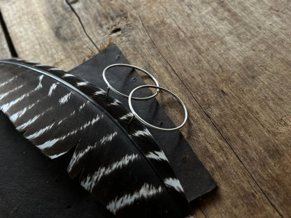 Sterling hoops