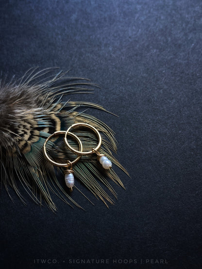 Signature Hoops | Pearl