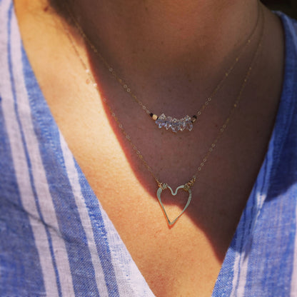 Hammered Heart Necklace