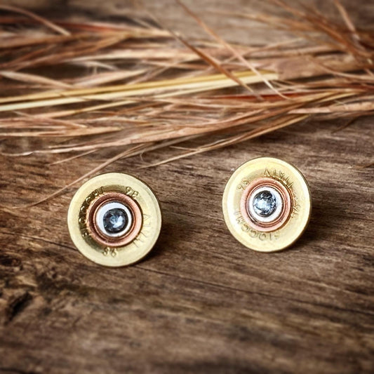 Recycled .410 Shotgun Shell Stud Earrings MTO