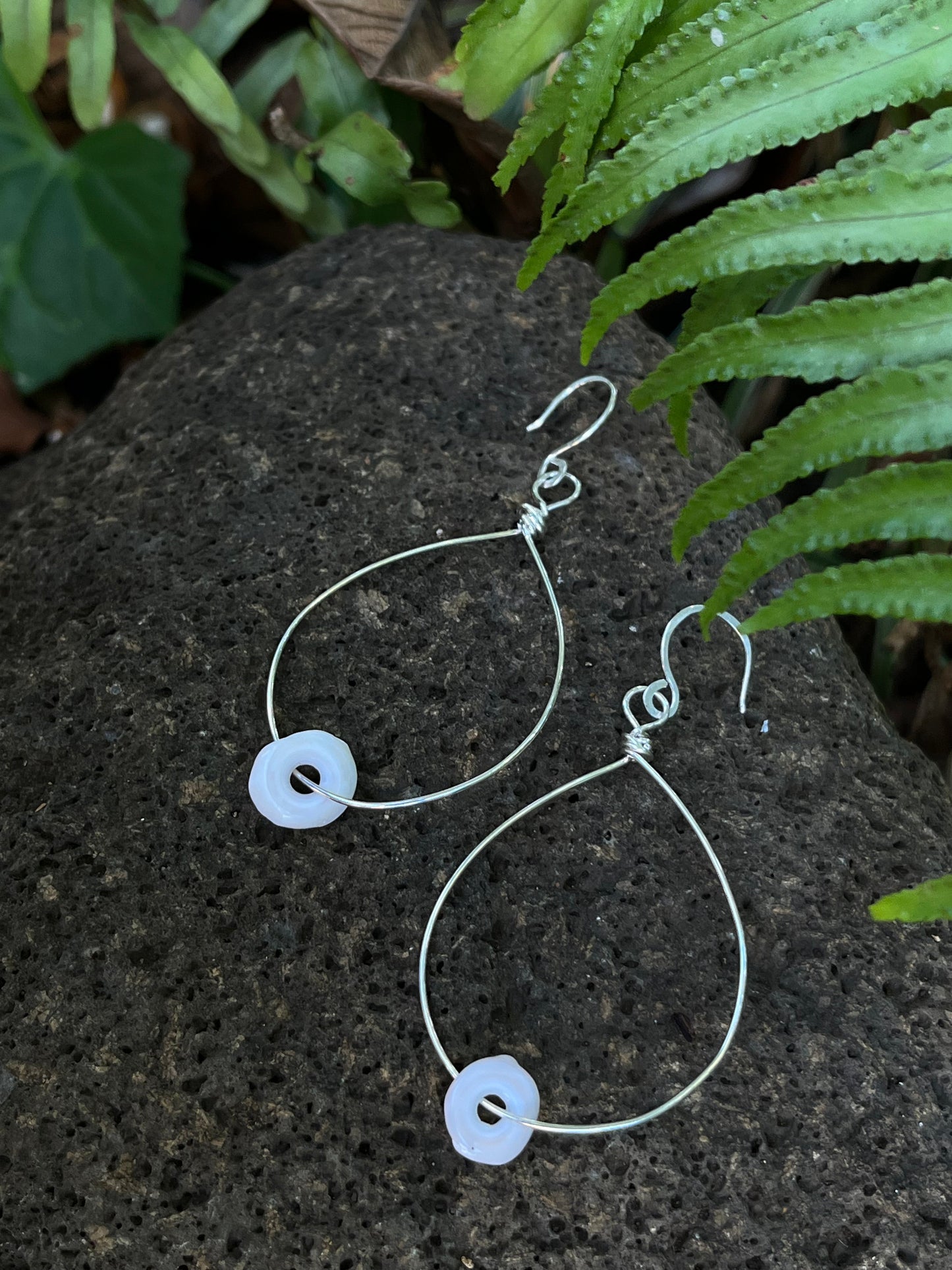Woven Puka Hoops