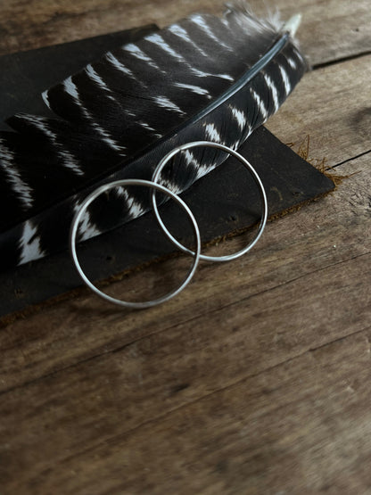 Sterling hoops