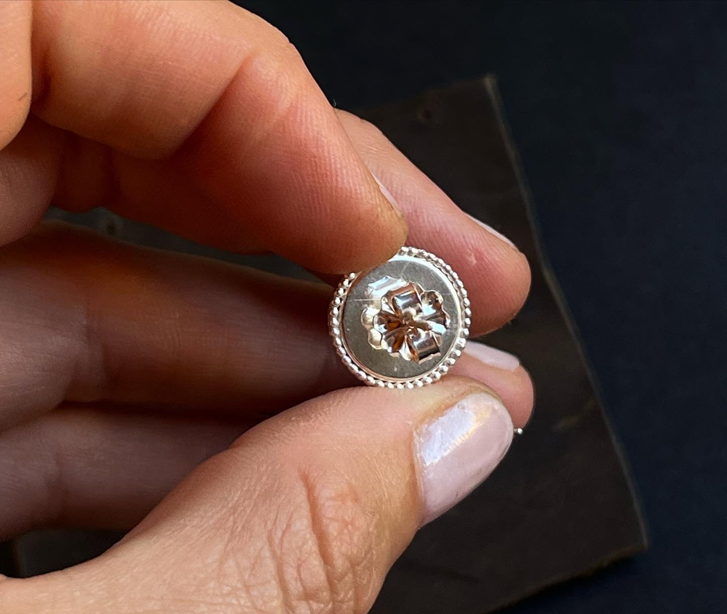 Custom Hair + Gemstone Ring