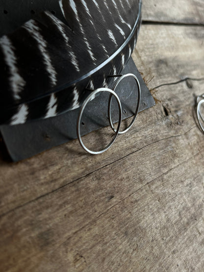 Sterling hoops