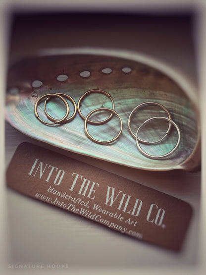 Signature Gold Hoops