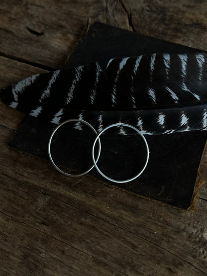 Sterling hoops