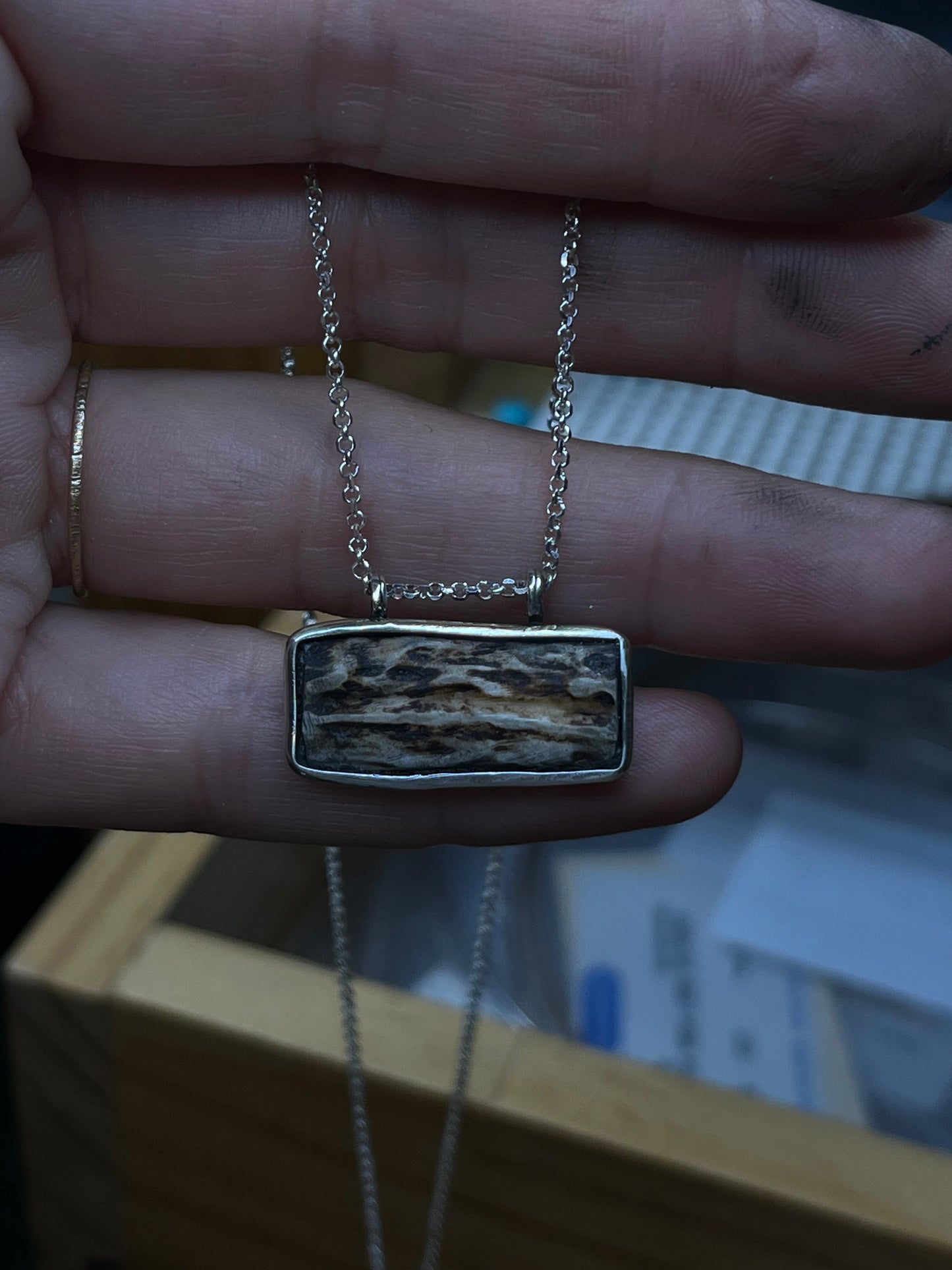 Antler Bar Necklace MTO