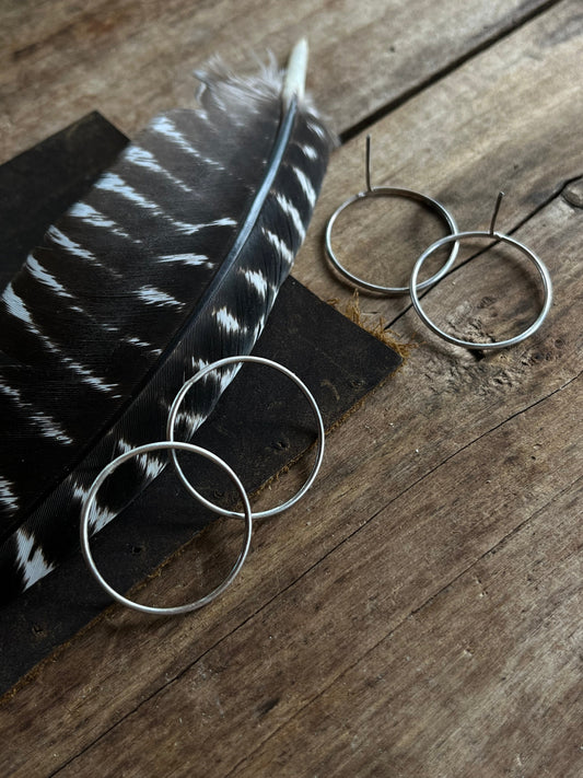 Sterling hoops