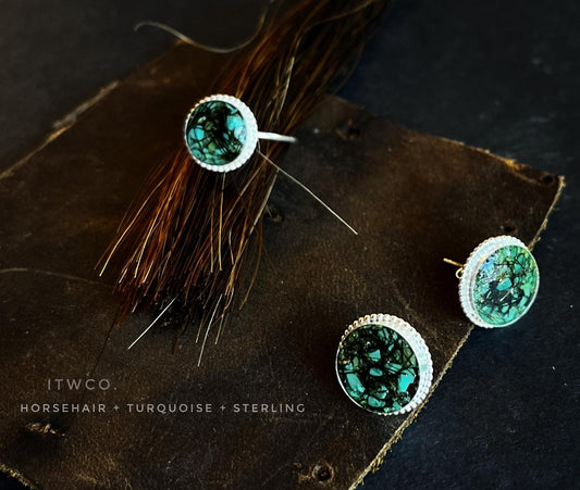Custom Hair + Gemstone Ring