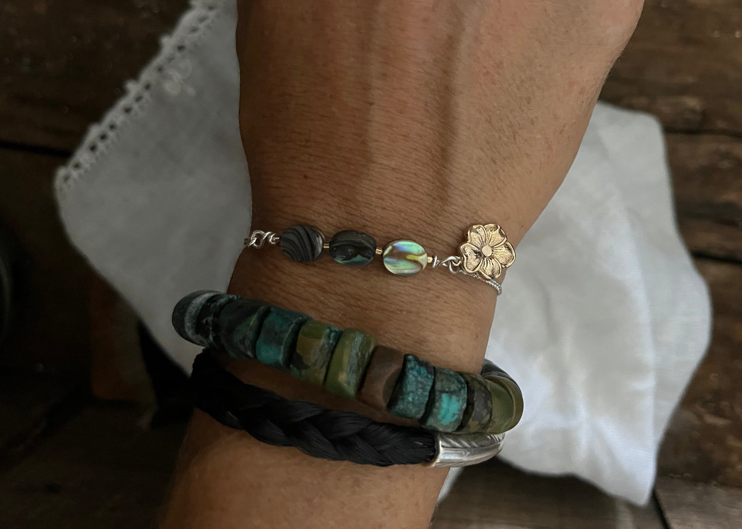 Horsehair Memento Greek Bangle