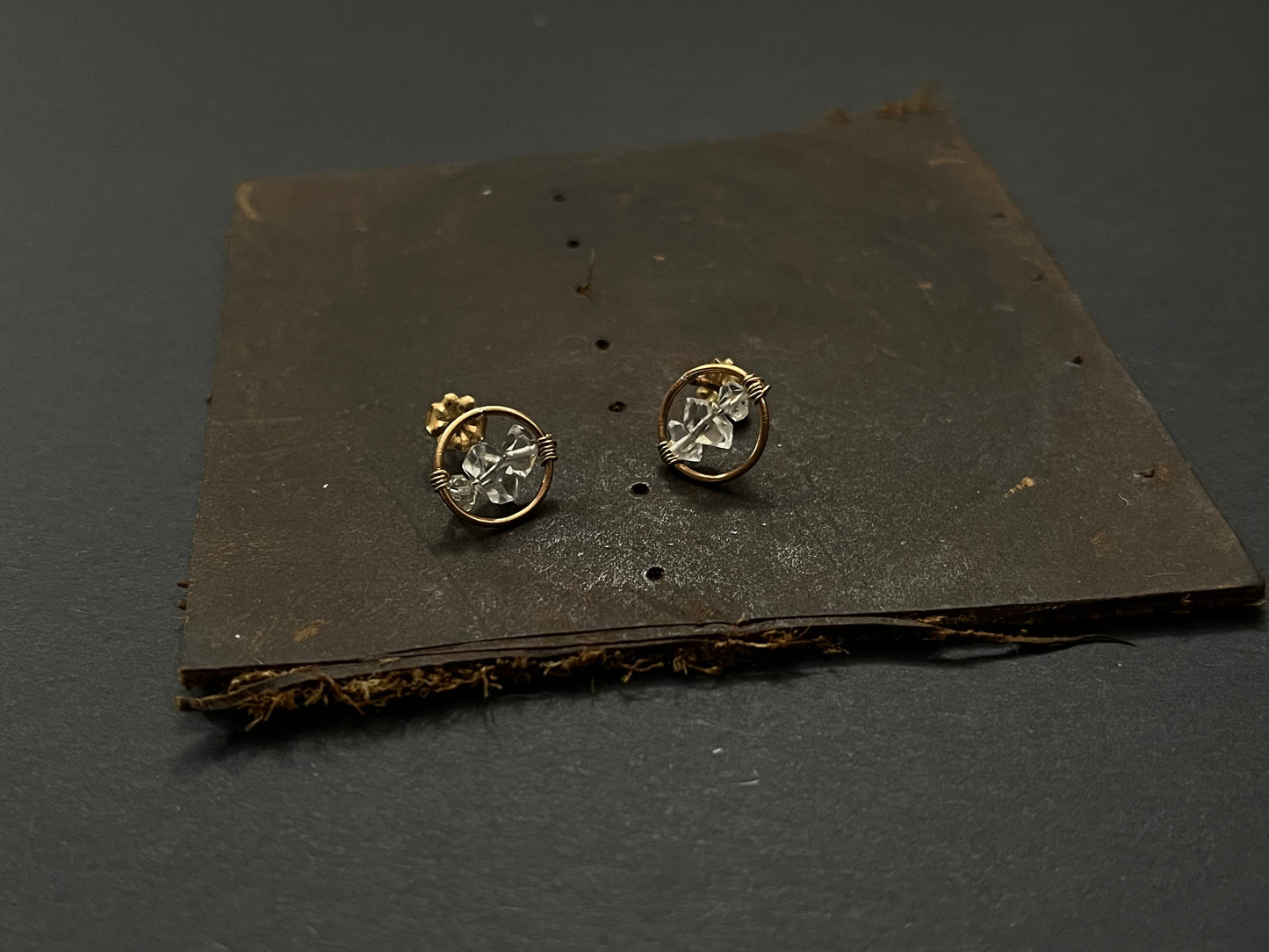 Small Herkimer Hoop Studs MTO